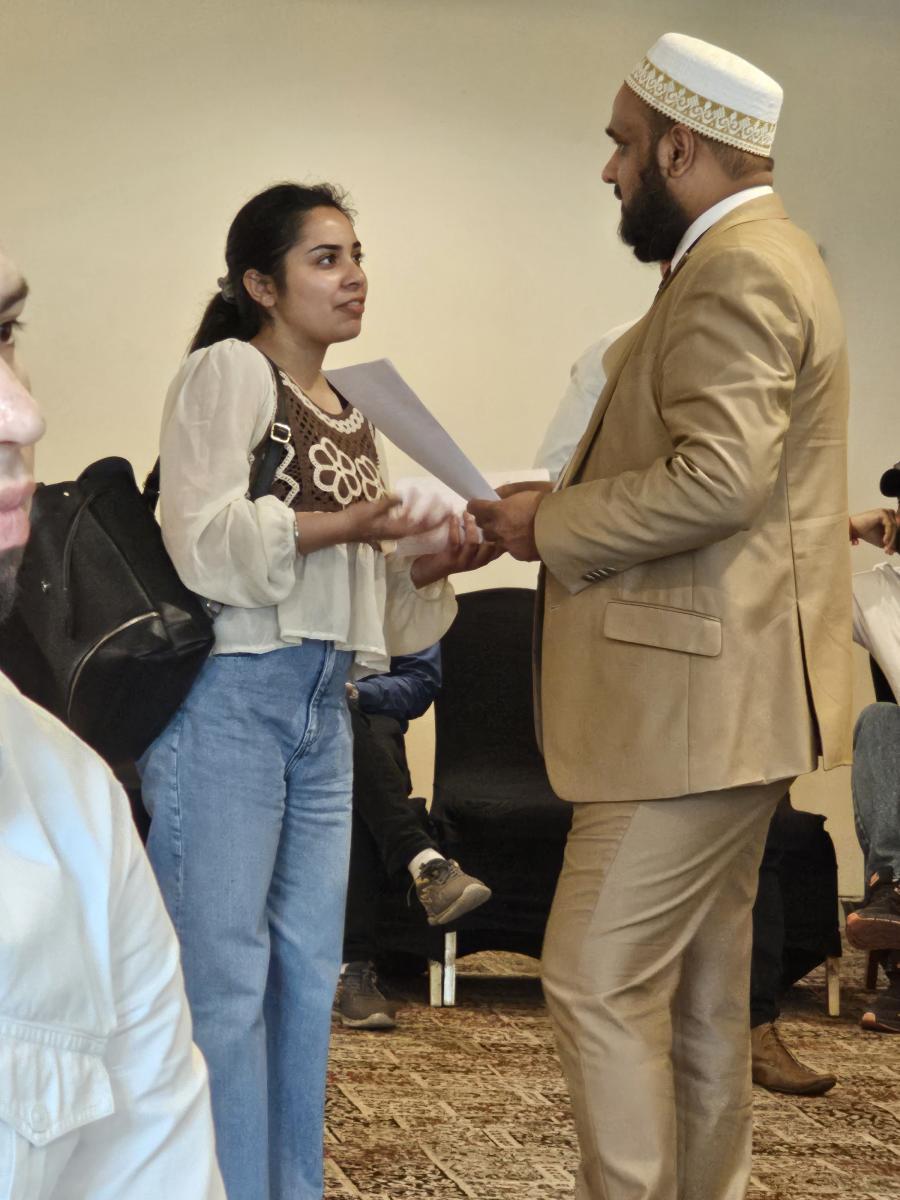 A Trans Globe Indore counsellor speaking with a student during a guidance session
