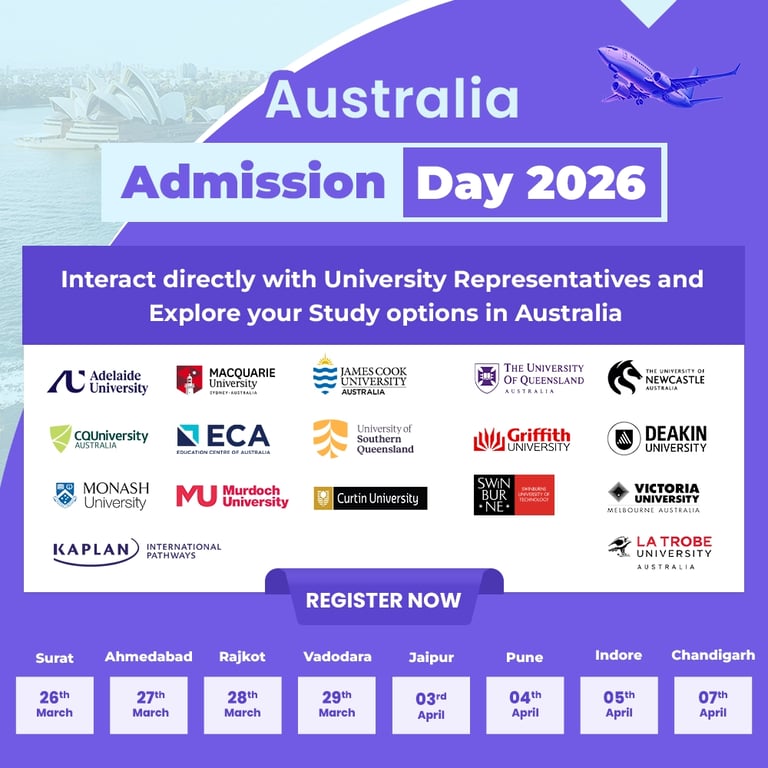 Indore Australia Admission Day 2026 event artwork
