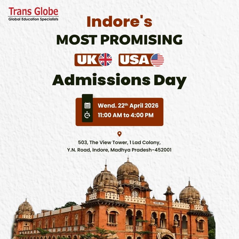 Indore USA & UK Admission Day 2026 event artwork